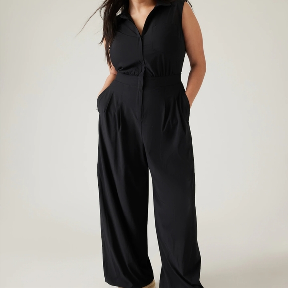 Athleta Black Brooklyn Jumpsuit NWT - Picture 8 of 9
